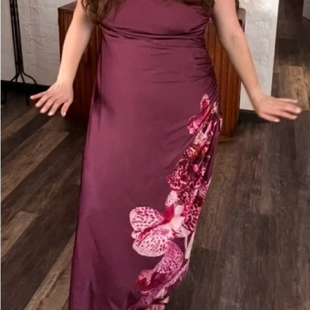 Open-back hardware maxi dress